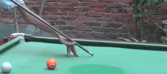 台球如何玩跳球,近距离台球跳球