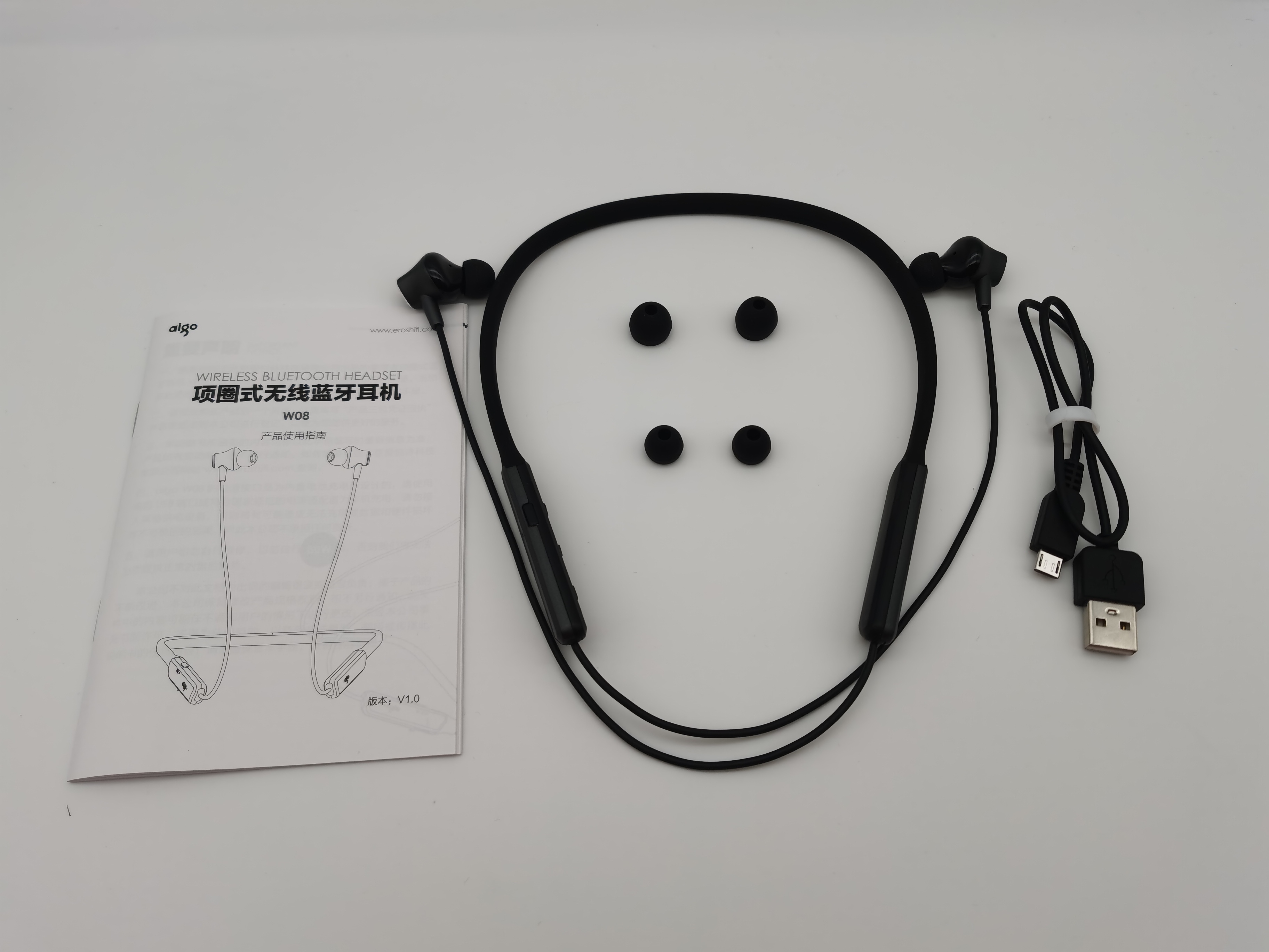 爱国者蓝牙耳机w08使用说明,爱国者运动蓝牙耳机w06评测