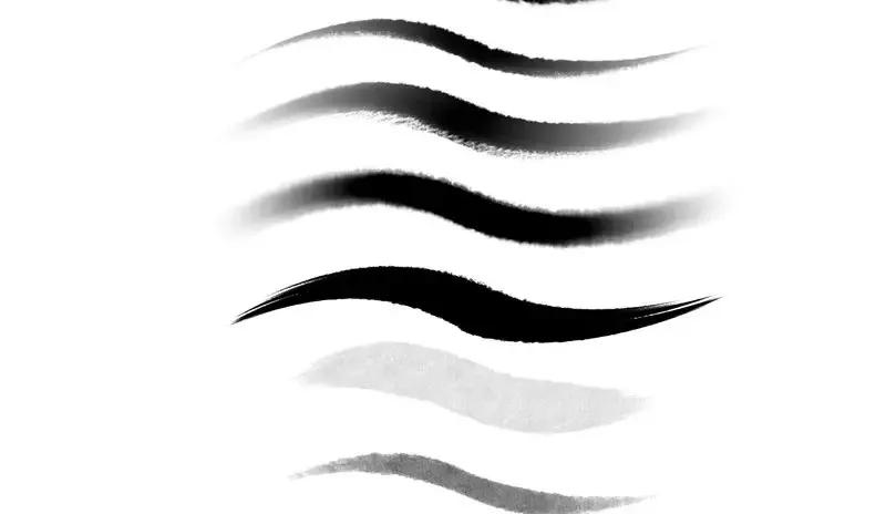 设计师专用手绘笔,专业级水墨风ps笔刷