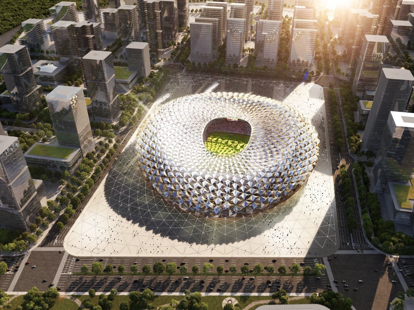 广州番禺钟村恒大足球场,广州恒大足球场最新进度