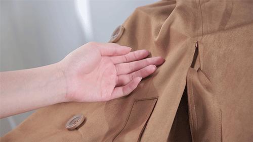 风衣英伦风短款麂皮,英伦经典格子风衣