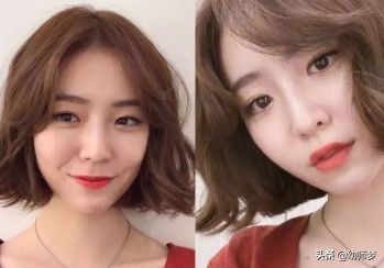 韩式卷发图片短发,韩式短发卷发发型