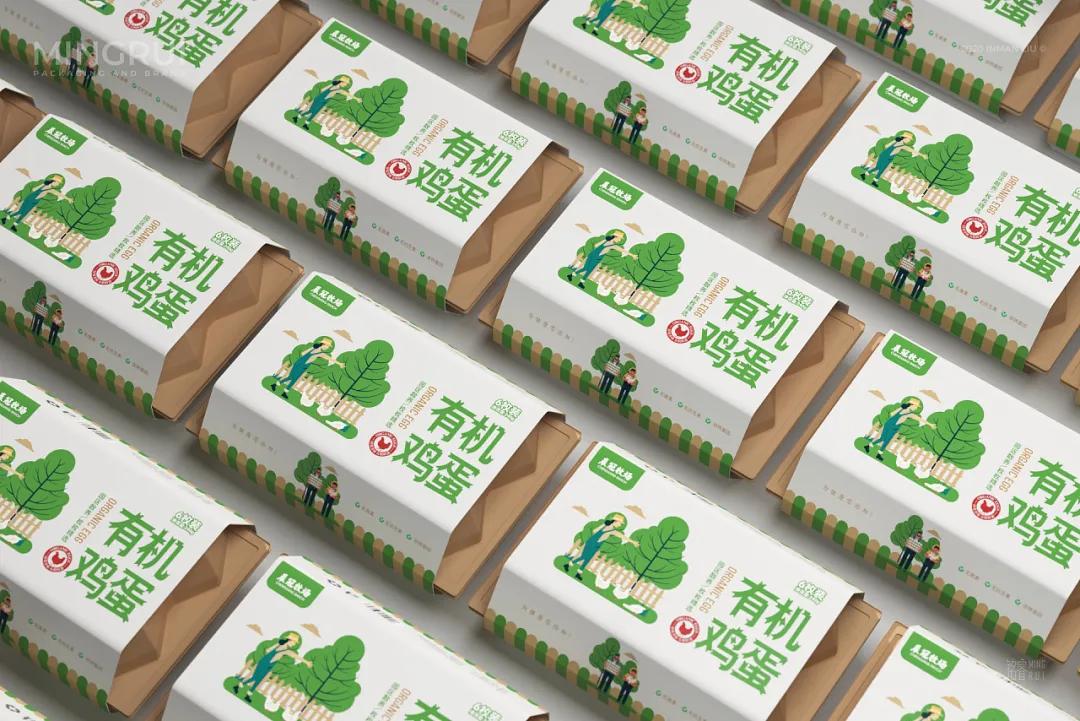 鸡蛋包装还可以这样利用,鸡蛋包装设计清新风格