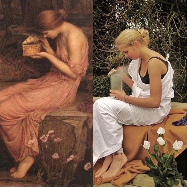 世界名画人物模仿搞笑,外国人恶搞画作