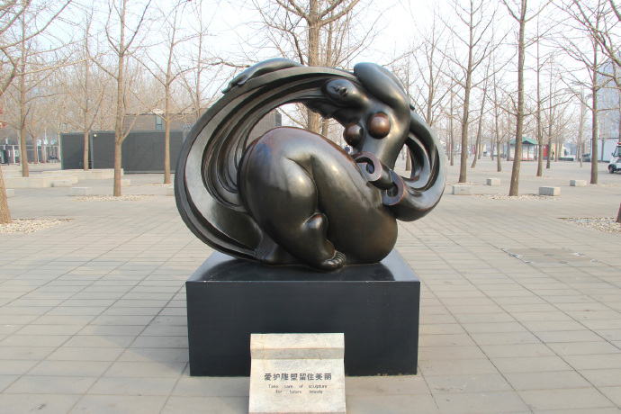 北京鸟巢附近雕塑,鸟巢雕塑效果图