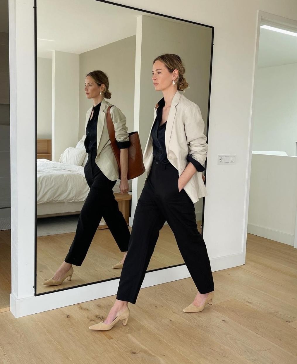 越简单穿搭越高级,越简单的穿搭越考验身材