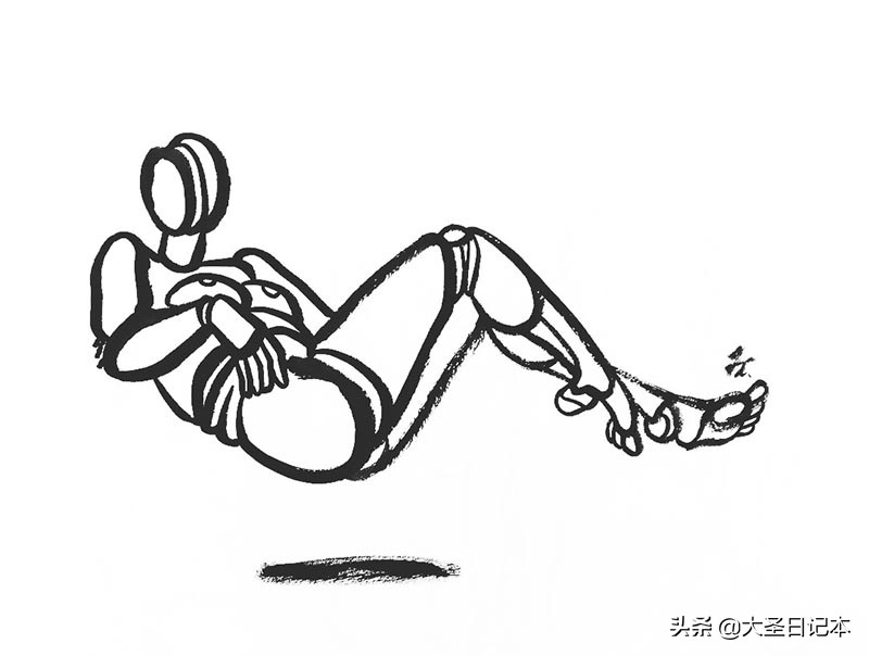 漫画现场临摹,人物写生漫画速写