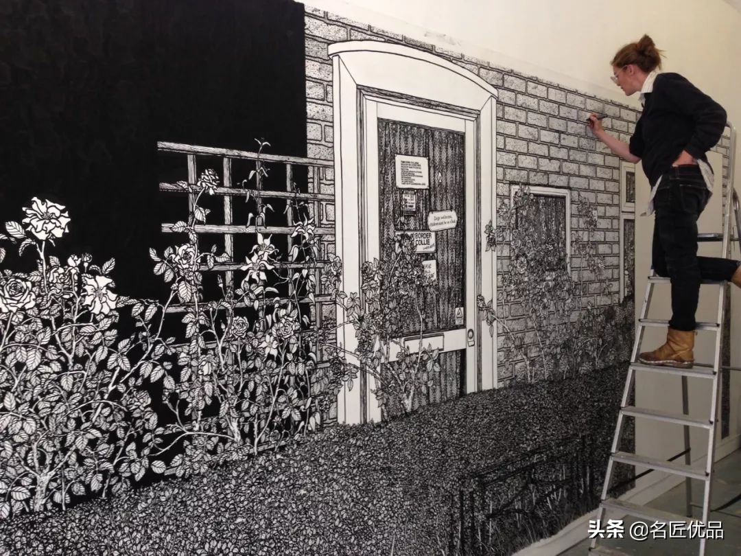 墙壁简单又好看的墙绘,手绘高级感墙面