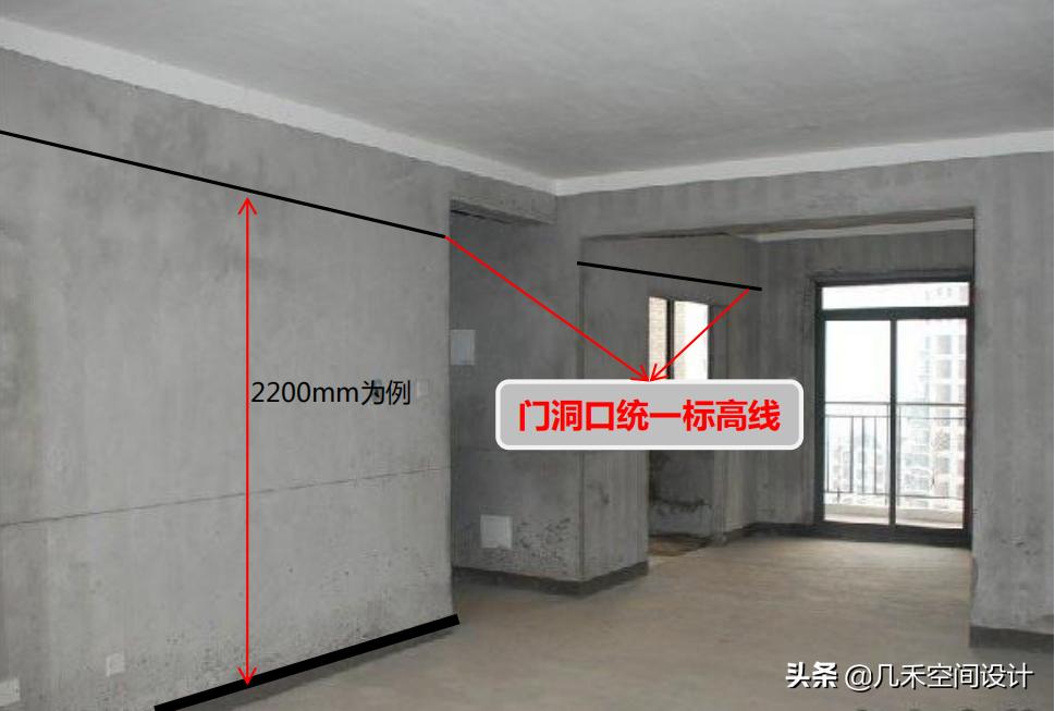 家装放线施工图片,装修木工工地看图放线