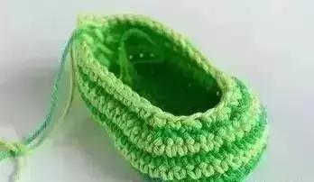 6-12个月宝宝毛线鞋教程,可爱款钩针宝宝鞋