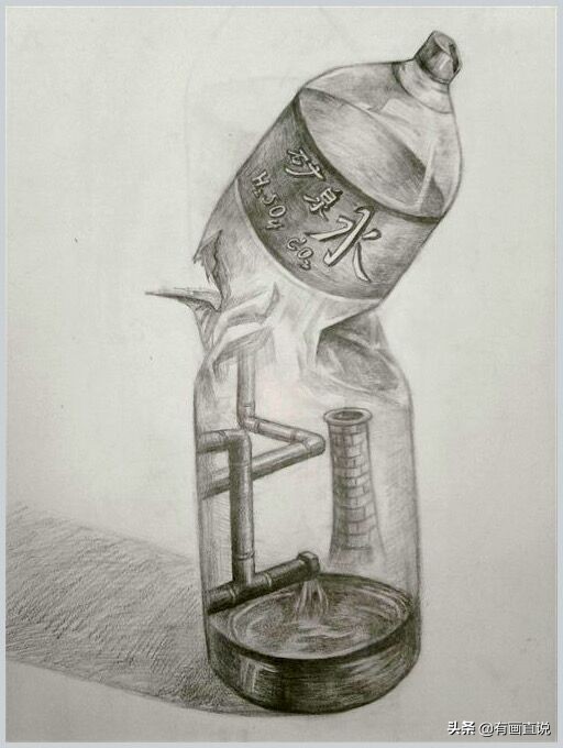 创意素描图片临摹大全4k,零基础简单素描画临摹