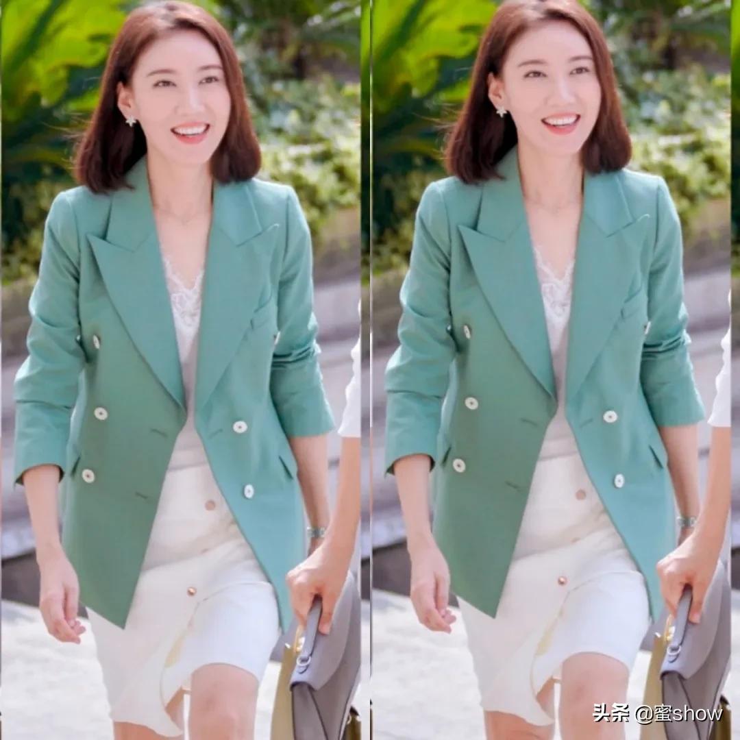 30-40岁微胖型女士气质穿搭陈数,陈数秋冬职场穿搭