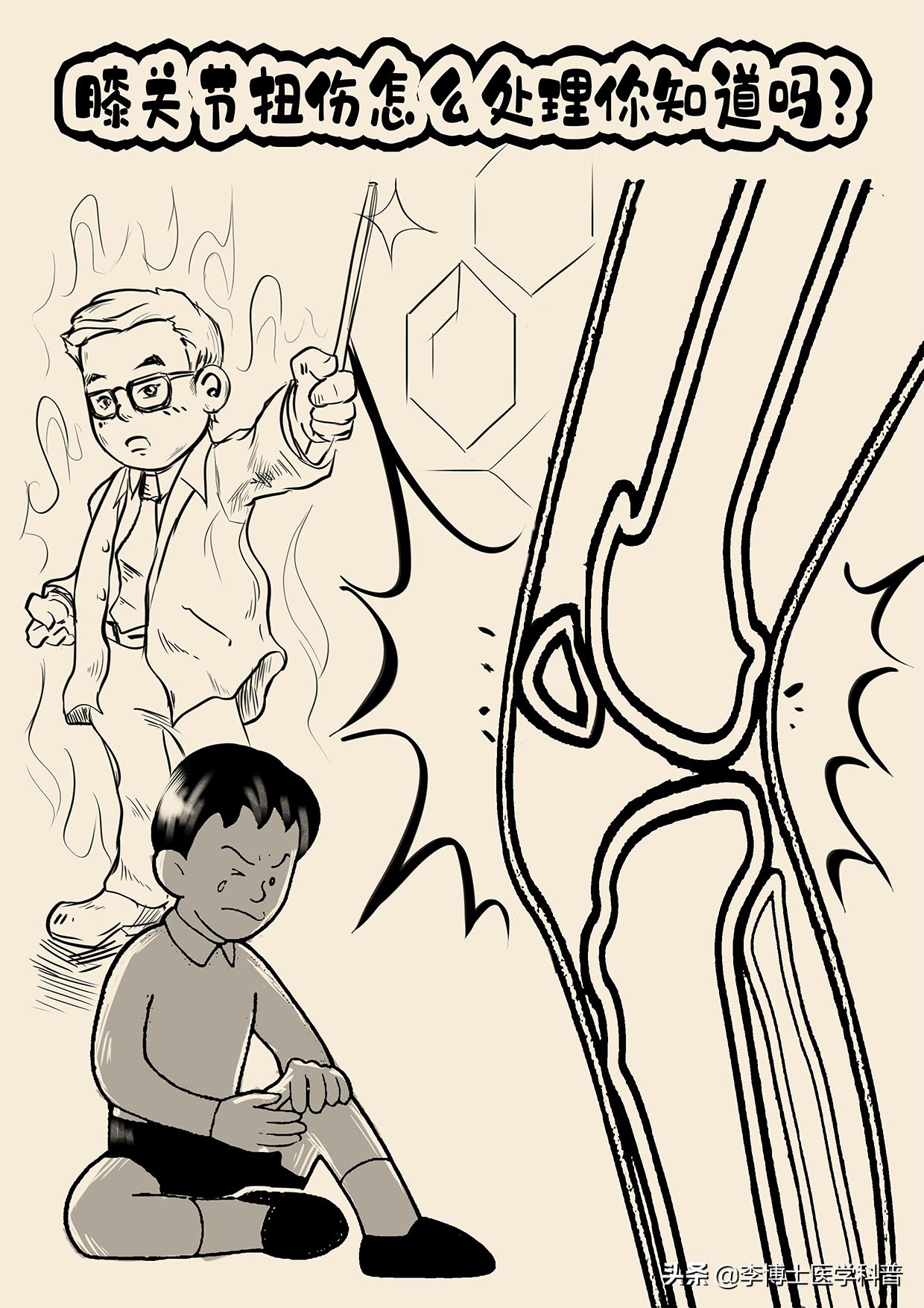 漫画科普膝关节,膝关节术后康复指导漫画