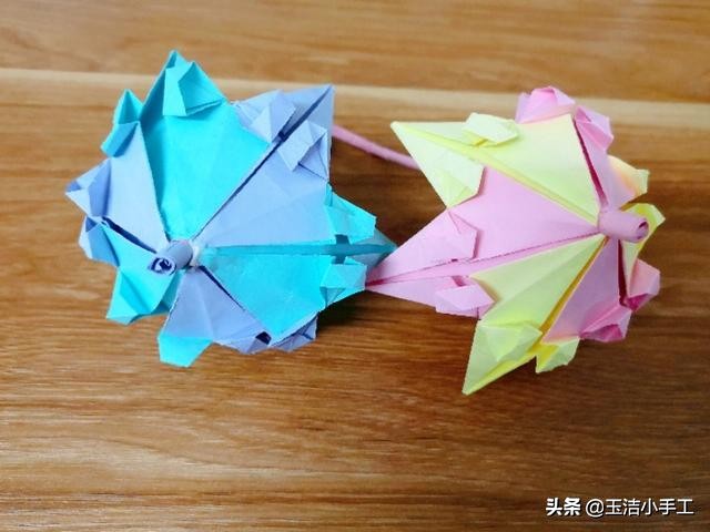 折纸小伞最简单的方法,简单又好看的折纸小伞