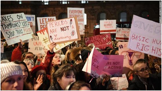 美国学校发放卫生巾,英国政府免费卫生巾