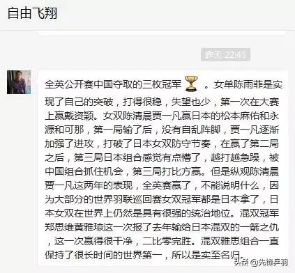 石宇奇国羽刘雨辰,石宇奇和陈雨菲综合实力对比