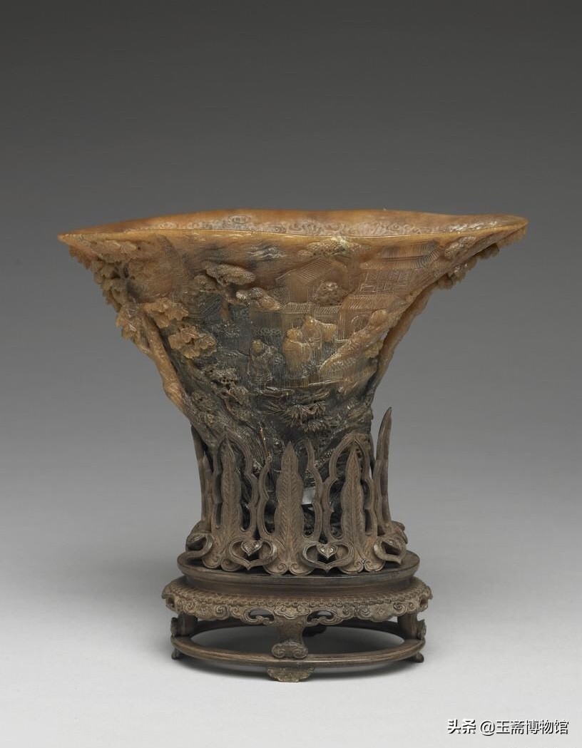 巧夺天工，其貌不扬的角，竟然能如此之美，30件鹿角犀角*物文**鉴赏