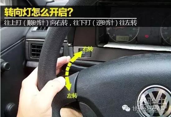 车灯的位置与操作图解大全,小车车灯开关使用图解