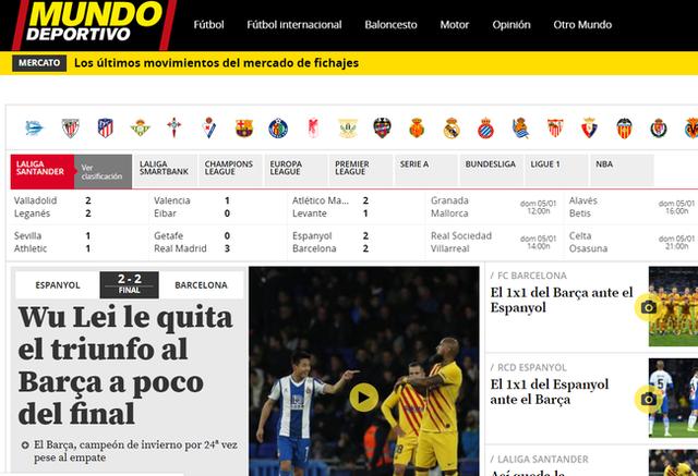 武磊攻破巴萨球门国外评价,武磊攻破巴萨球门媒体评价