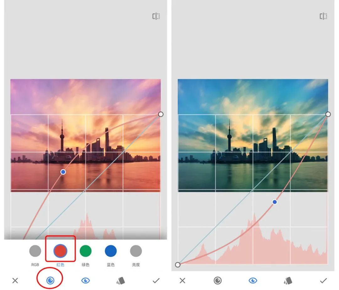 怎么用曲线给黑白照片调色,照片调色曲线