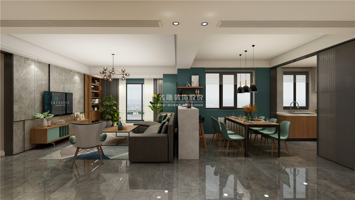 名雕新中式现代轻奢装修风格,名雕装修设计方案