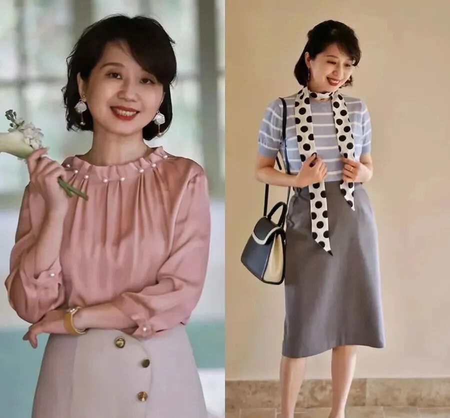 女人过了四十岁别总穿一身黑,女人过了40岁就别穿的太老气了