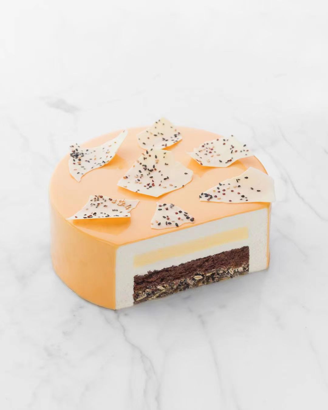 蛋糕切面,蛋糕两层夹心切面图片