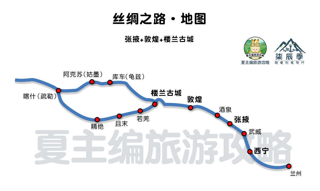 青海甘肃旅游攻略线路图最新版,青海河西走廊自驾游