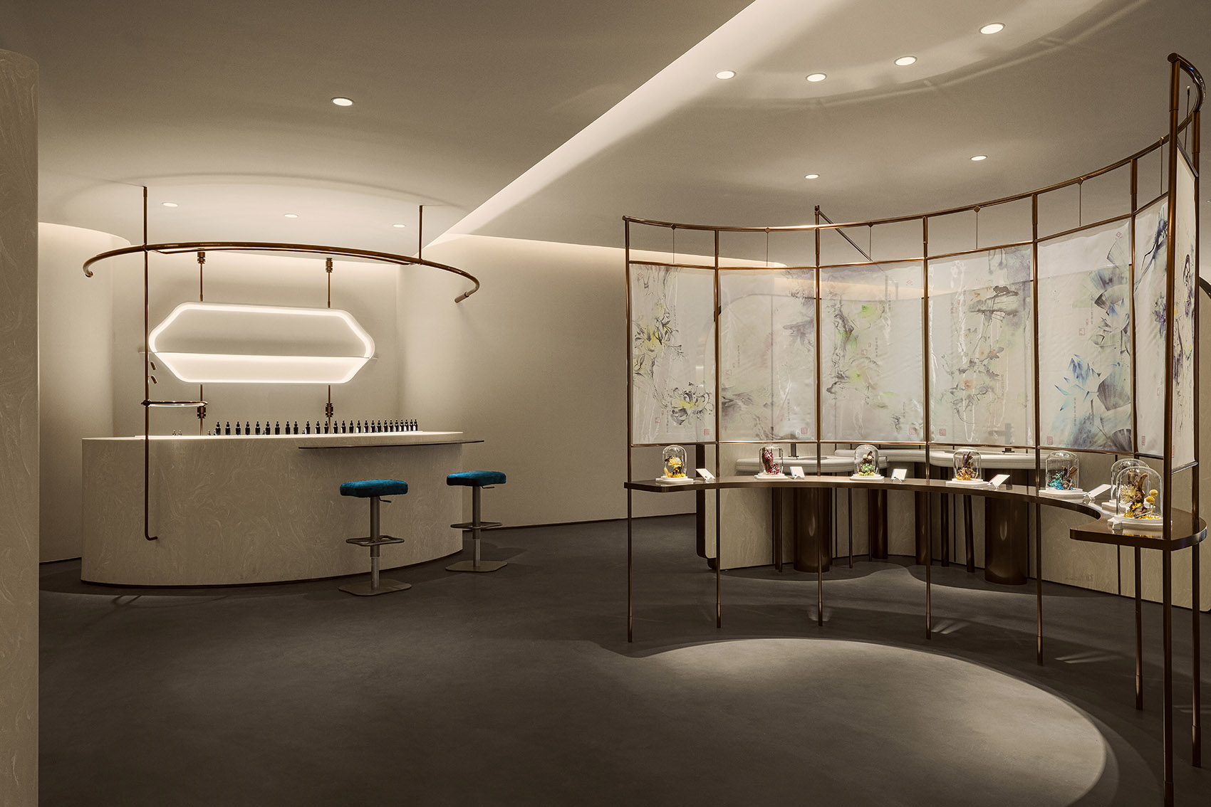 国货之光~花西子全球首店~装修实景图