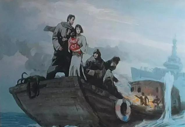 特务上船挨个搜身，23岁女特工为保护密码本，与丈夫相拥，携两岁儿子跳入大海