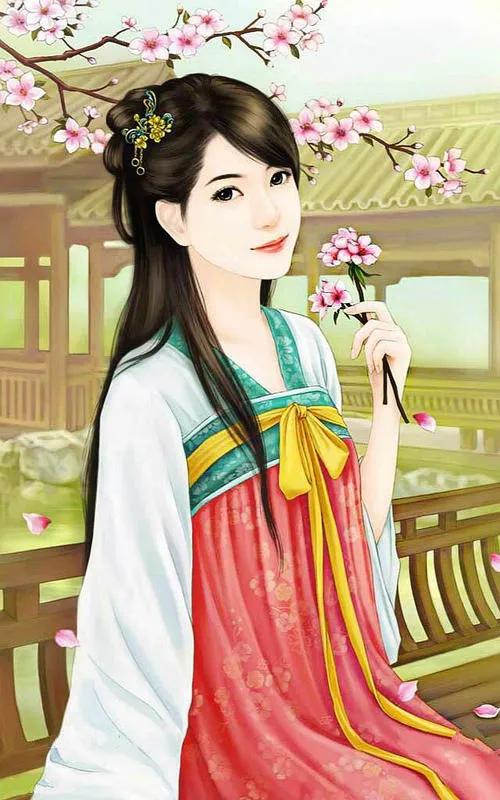 精美手绘手机壁纸古装演员,唐嫣古装高清壁纸