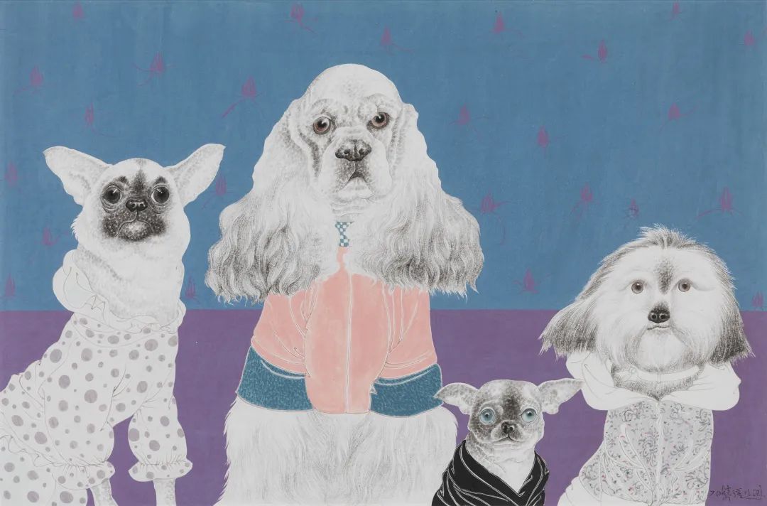 严谨细致的书法,水墨气韵生动的线描