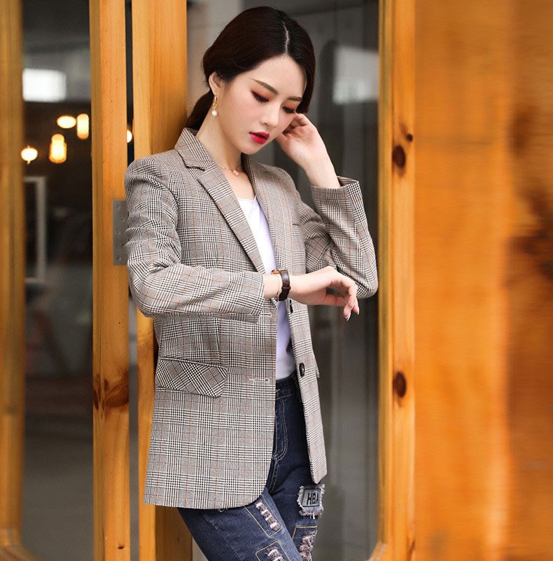 大粉格子春季穿搭,粉格子冬季穿搭