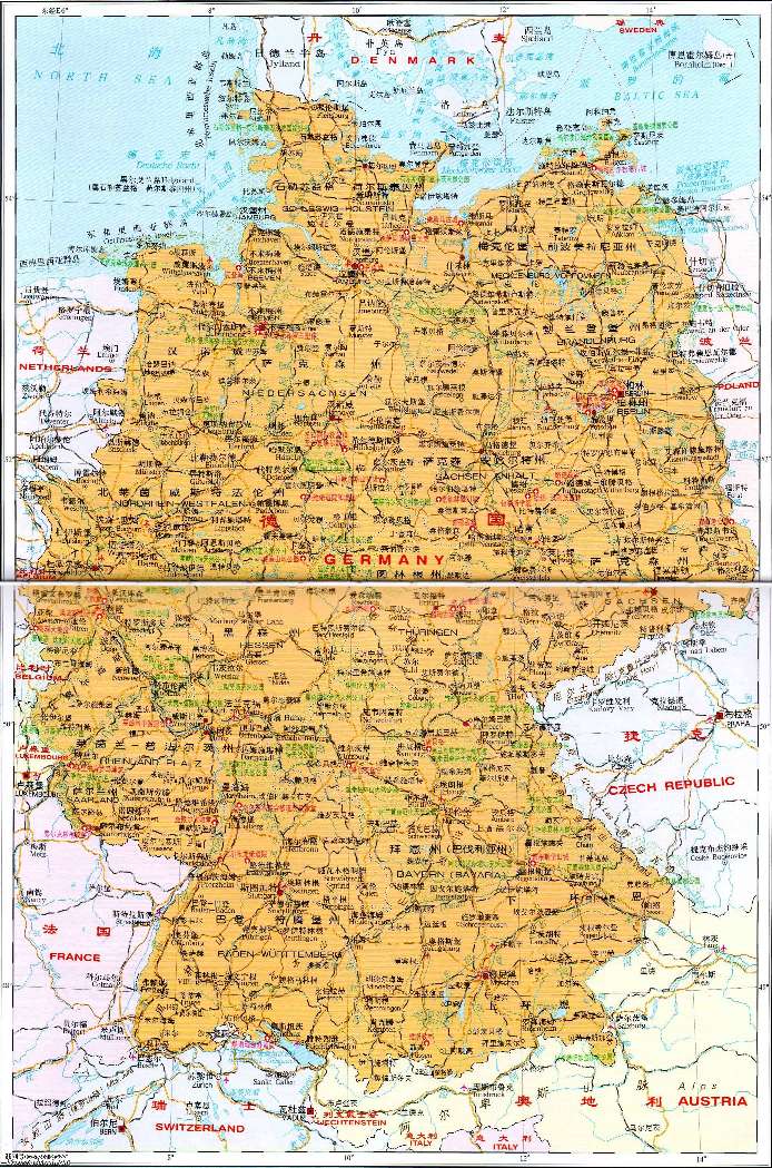 欧洲旅游城市地图,欧洲国家地图及旅游景点