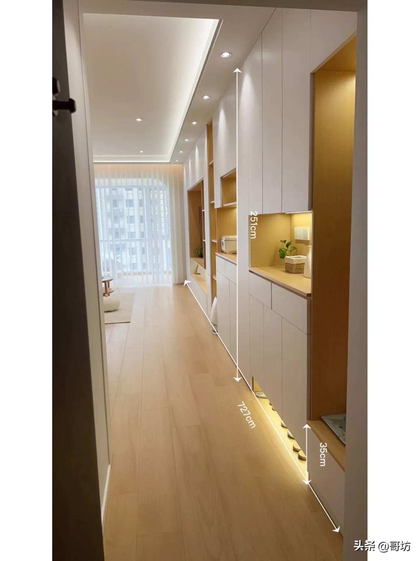 客厅长4.6米放多大尺寸电视柜,满墙电视墙柜最新款尺寸图