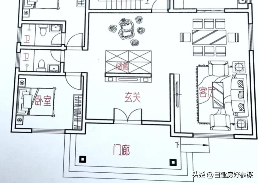 只有一个楼梯怎么隔开自住与出租,一楼公寓二楼自住楼梯设计