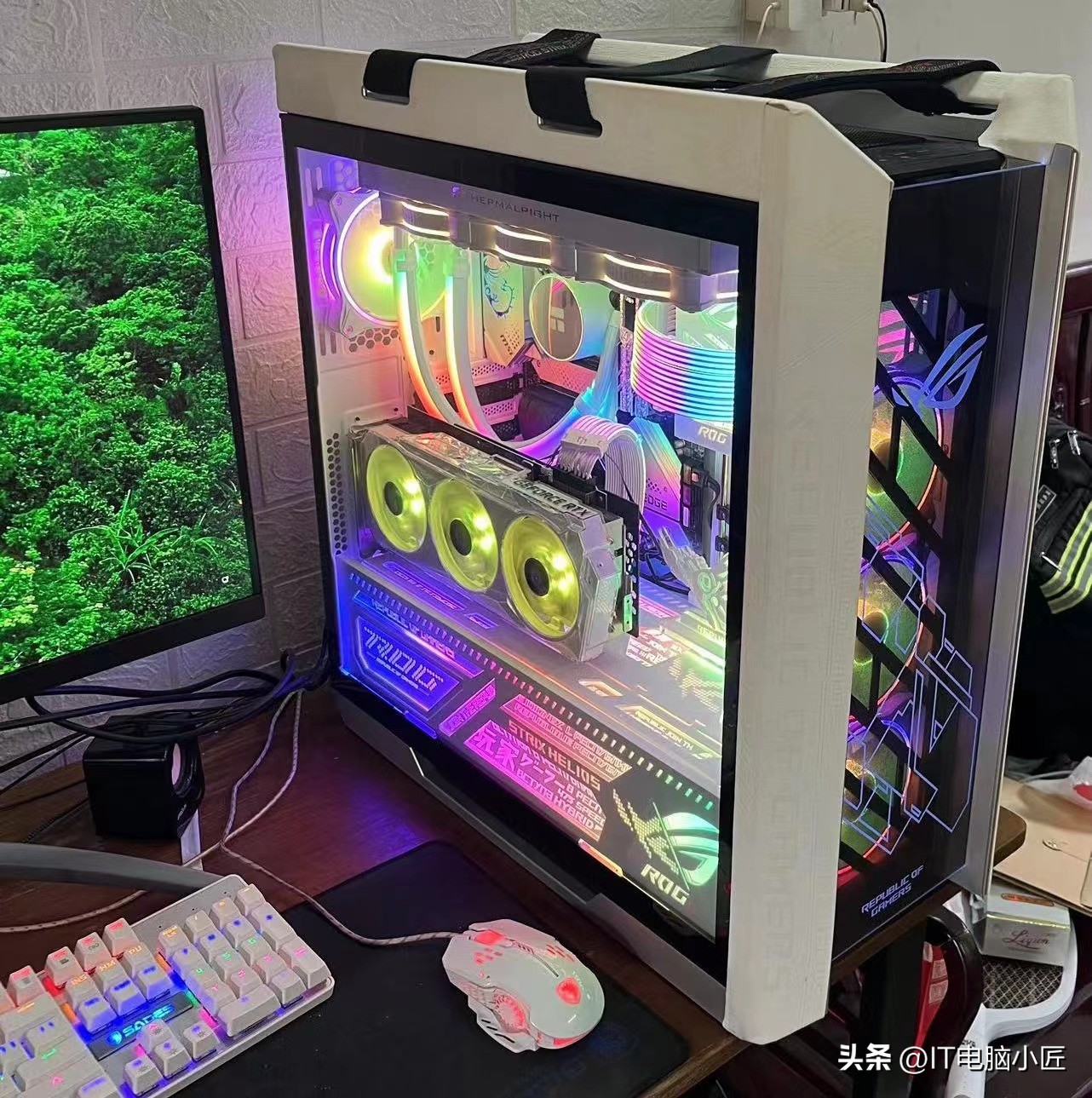 一万四的rog太阳神主机,rog纯白太阳神主机