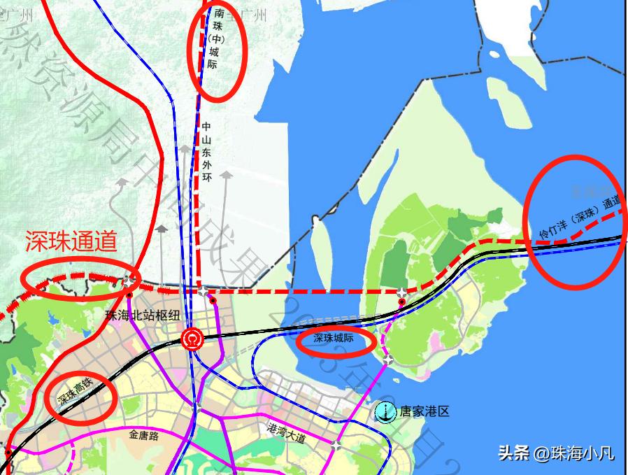 深珠通道招标！淇澳、北围、下栅、港湾大道，四大互通曝光！