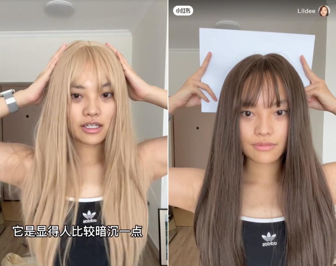 染完黑发以为很有气质,染红发颜值