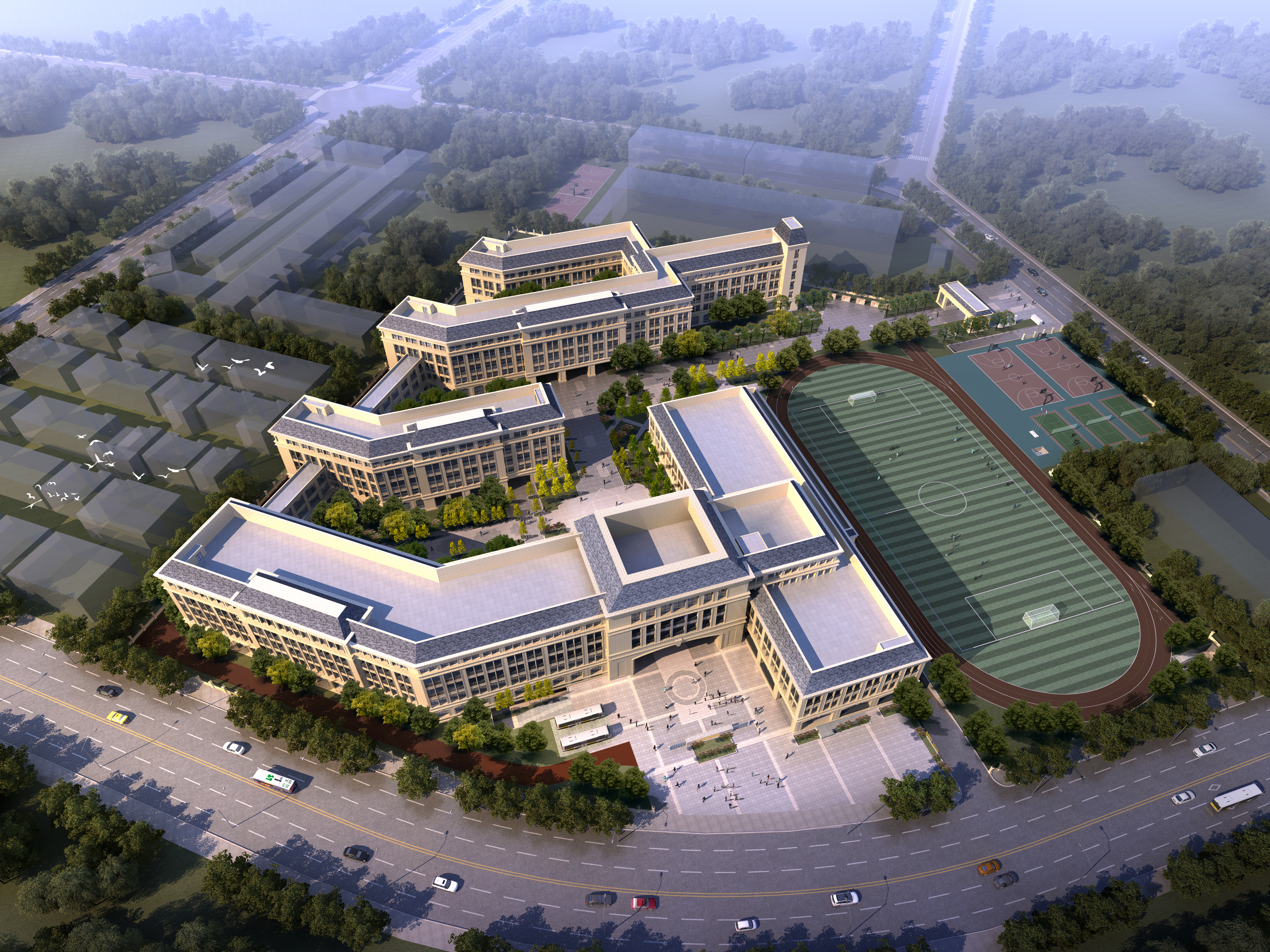 合肥市一六八中学玫瑰园,合肥一六八玫瑰园学校南校区