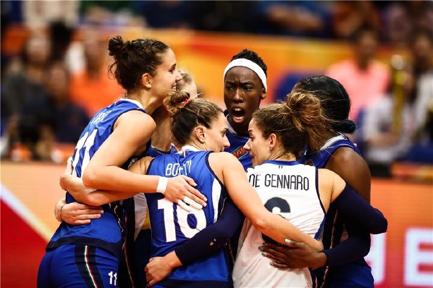 2019女排联赛中国3比2战胜意大利,女排半决赛中国对意大利