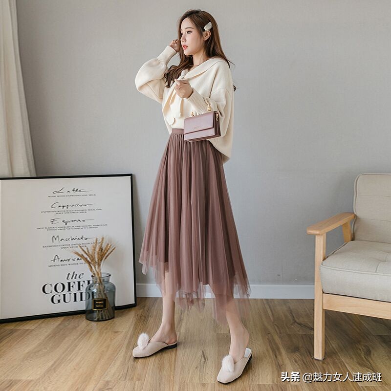 高个子百褶裙超长款,百褶裙32公分秋冬