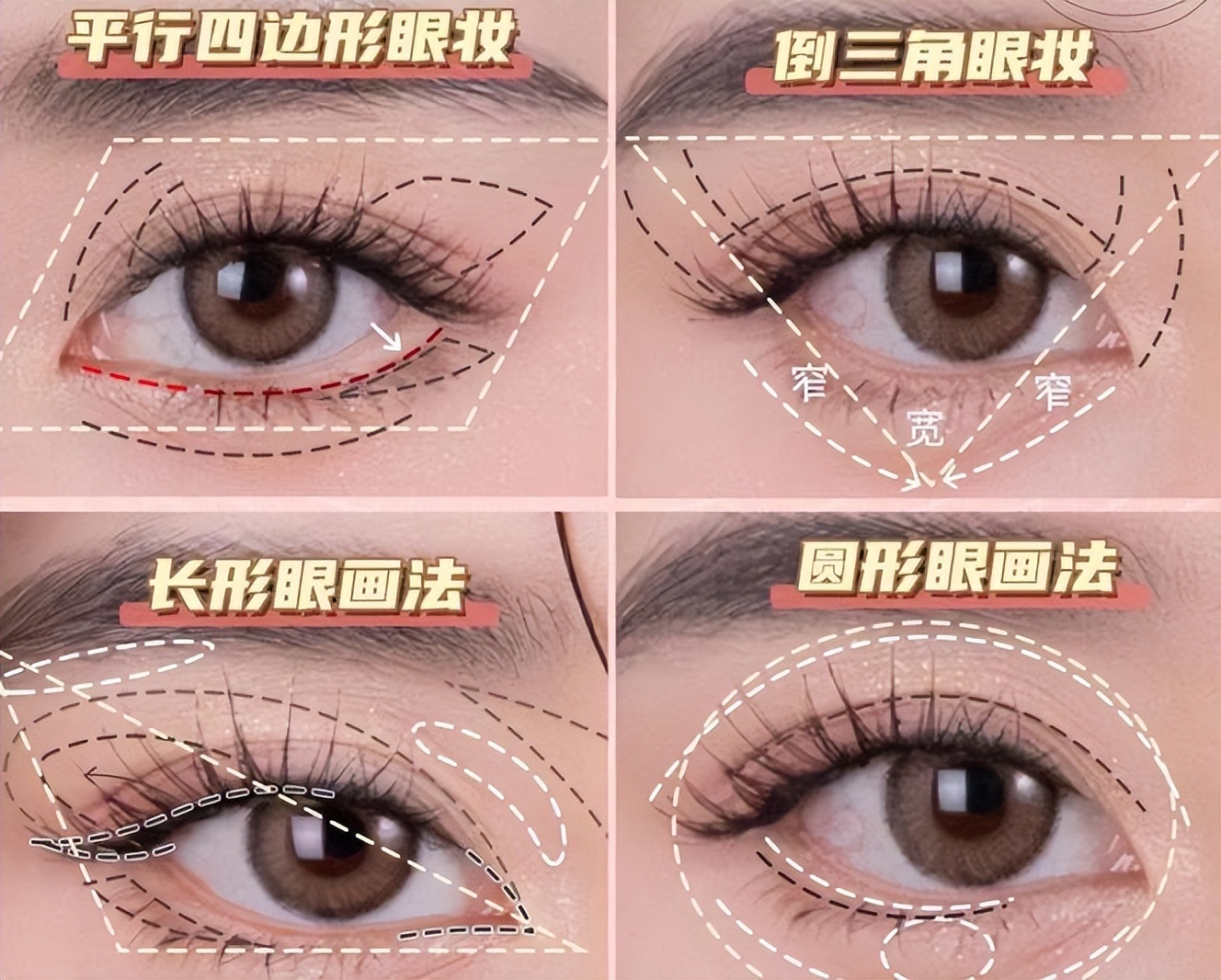 为什么画了眼妆反而更显眼睛小,为什么别人画的眼妆都这么精致