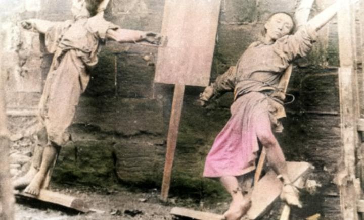 清代酷刑老照片,清末社会老照片酷刑