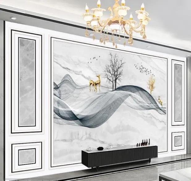 壁画电视墙过时了吗,永不过时的电视背景壁画