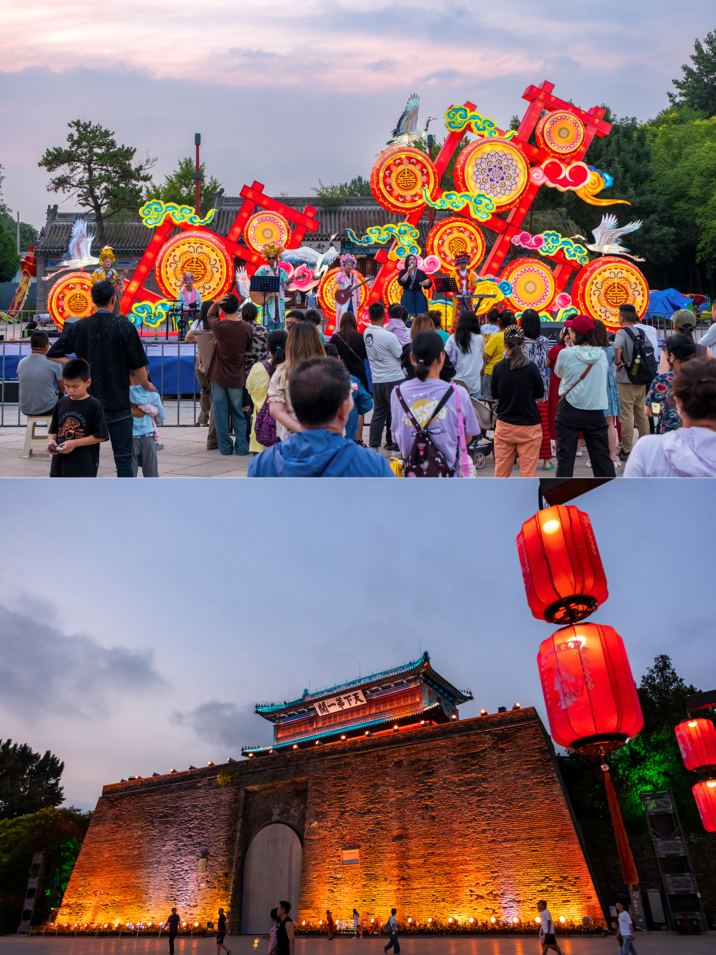 山海关中秋夜灯光秀,星光璀璨的攻略