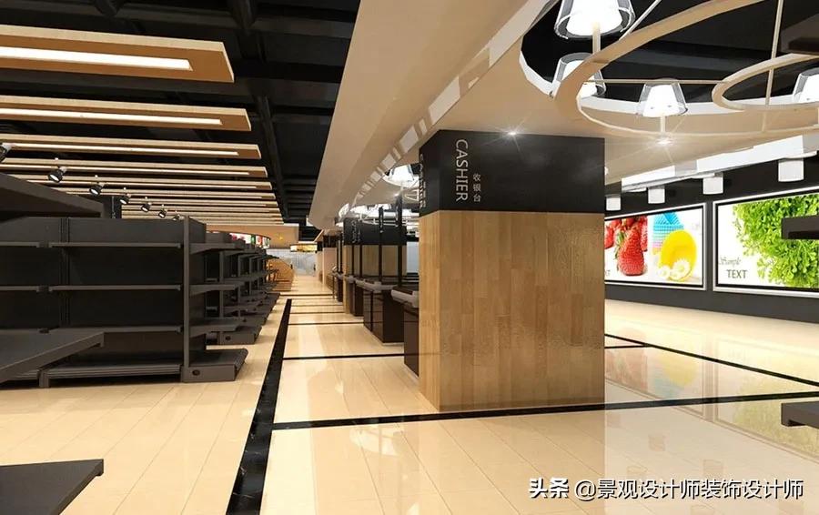 30平方超市商店摆设,超市设计效果图大全