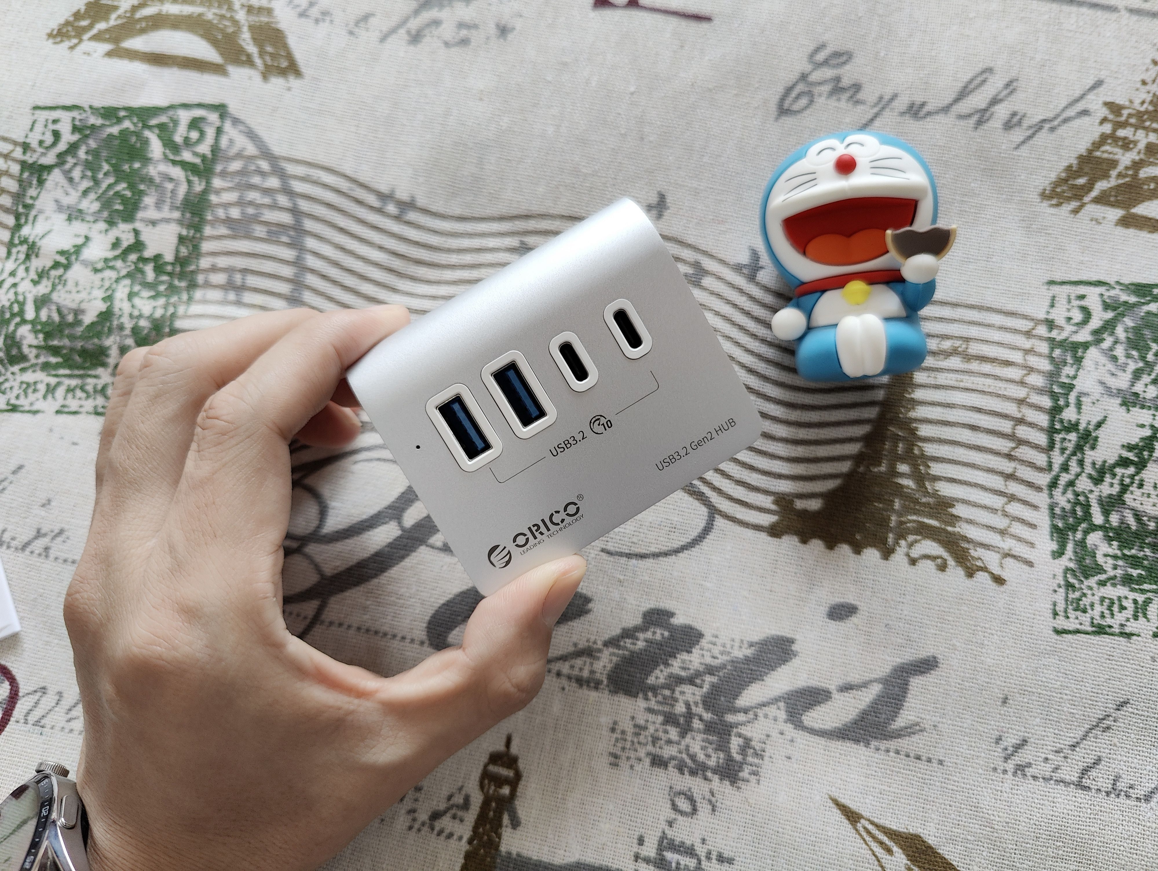 oricousb3.0版四口集线器评测,usb3.2分线器评测