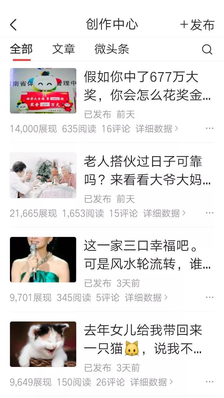 来头条36天，谈谈我对头条展现量、阅读和收益的几点看法