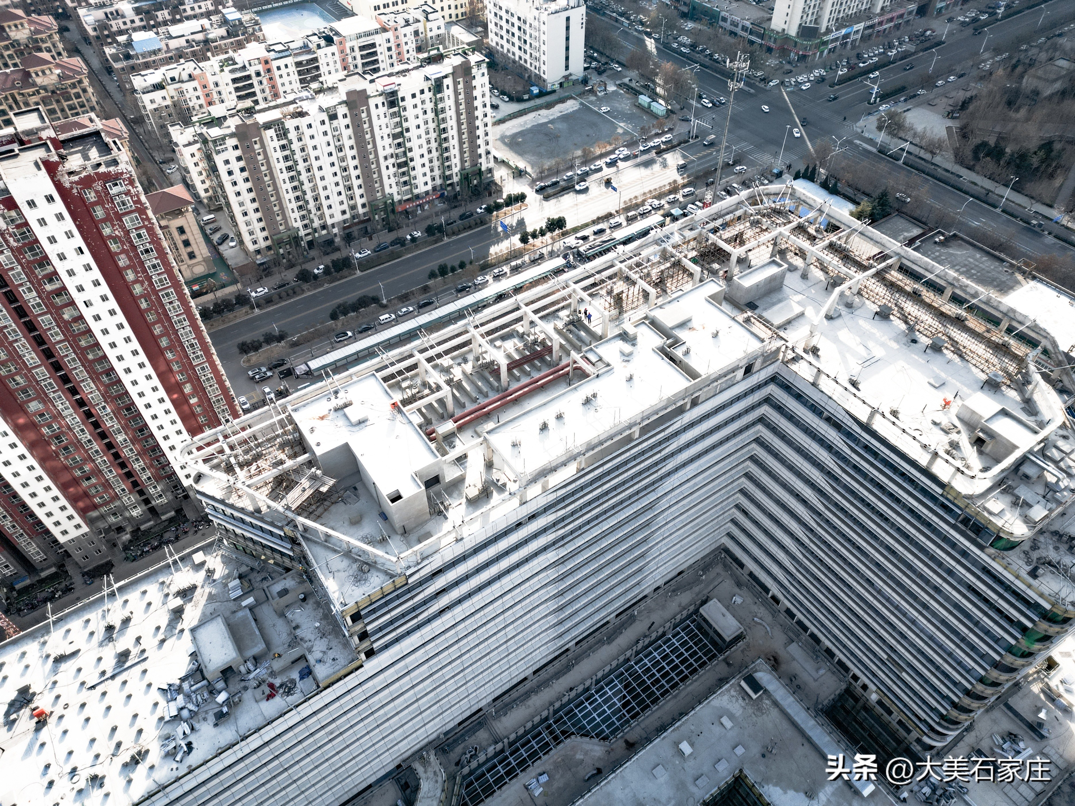 河北医科大学第四医院东院医疗综合楼项目航拍